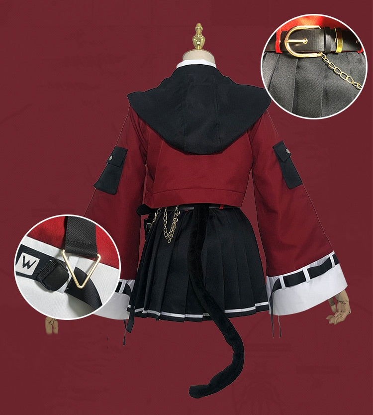 Game Arknights! SkyFire TEXAS Cosplay Costume Women Cute Dress Halloween Carnival Uniforms Full Set