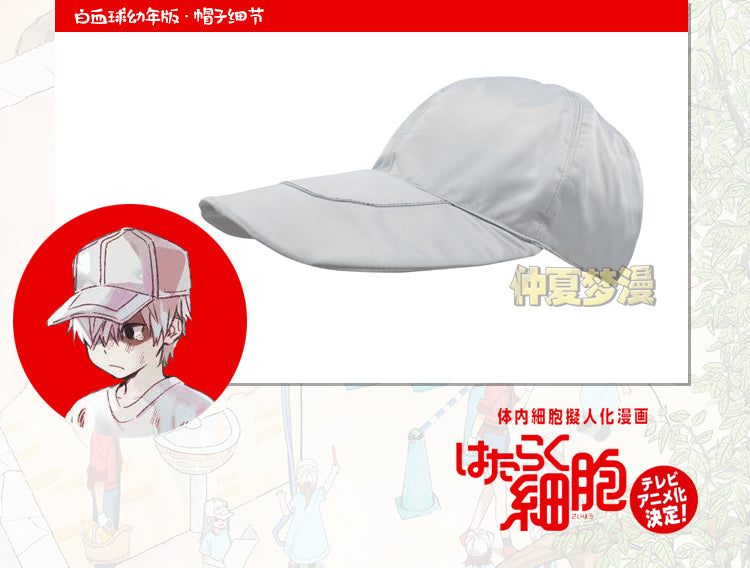 Cells At Work Cosplay Costume Platelet Cosplay Hat Neutrophil Acessories  Regulatory T Cell Cosplay Hats Hataraku Saibou