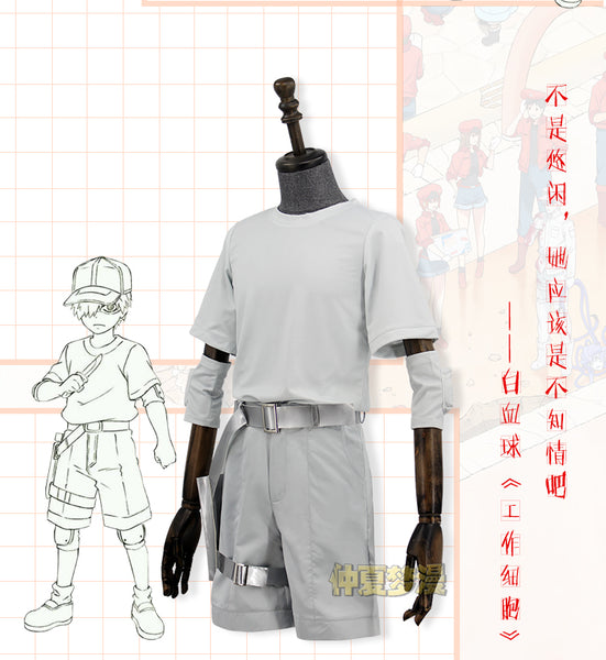 White Blood Cell Costume, Carbon Costume