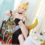Load image into Gallery viewer, Bowsette cosplay dress Kuppa Hime Bowser Koopa Costume Crown Horn Princess bowser Full Set
