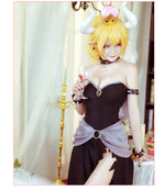 Load image into Gallery viewer, Bowsette cosplay dress Kuppa Hime Bowser Koopa Costume Crown Horn Princess bowser Full Set
