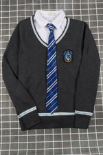 Load image into Gallery viewer, Gryffindor Slytherin Ravenclaw Hufflepuff Potter Sweater With Tie Shirt
