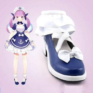 Vtuber Minato Aqua Cosplay Shoes  Lolita Custom Made