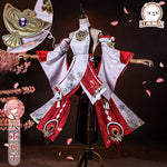 Load image into Gallery viewer, Genshin Impact Yae Miko Guuji Yae Cosplay Costume Genshin Deguisement Wig Dress Party Outfit Halloween Costumes
