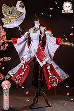 Load image into Gallery viewer, Genshin Impact Yae Miko Guuji Yae Cosplay Costume Genshin Deguisement Wig Dress Party Outfit Halloween Costumes
