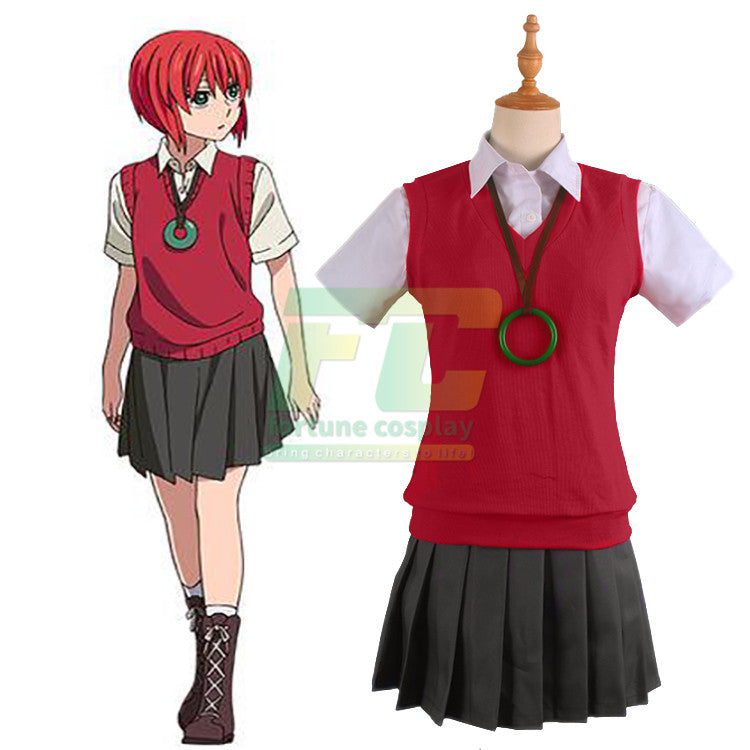 The Ancient Magus Bride Hatori Chise Cosplay Costume Japanese Anime Mahoutsukai no Yome - fortunecosplay