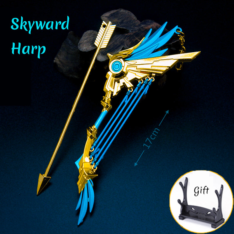 Genshin Impact Weapon Keychain Wolf's Gravestone Skyward Blade Weapons Keycharm Birthday Christmas Gift