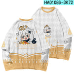 Load image into Gallery viewer, Game Genshin Impact Cute Kawaii Paimon T-Shirt Hoodie Sweater Sweatshirt Zipper Clothing Christmas Gift
