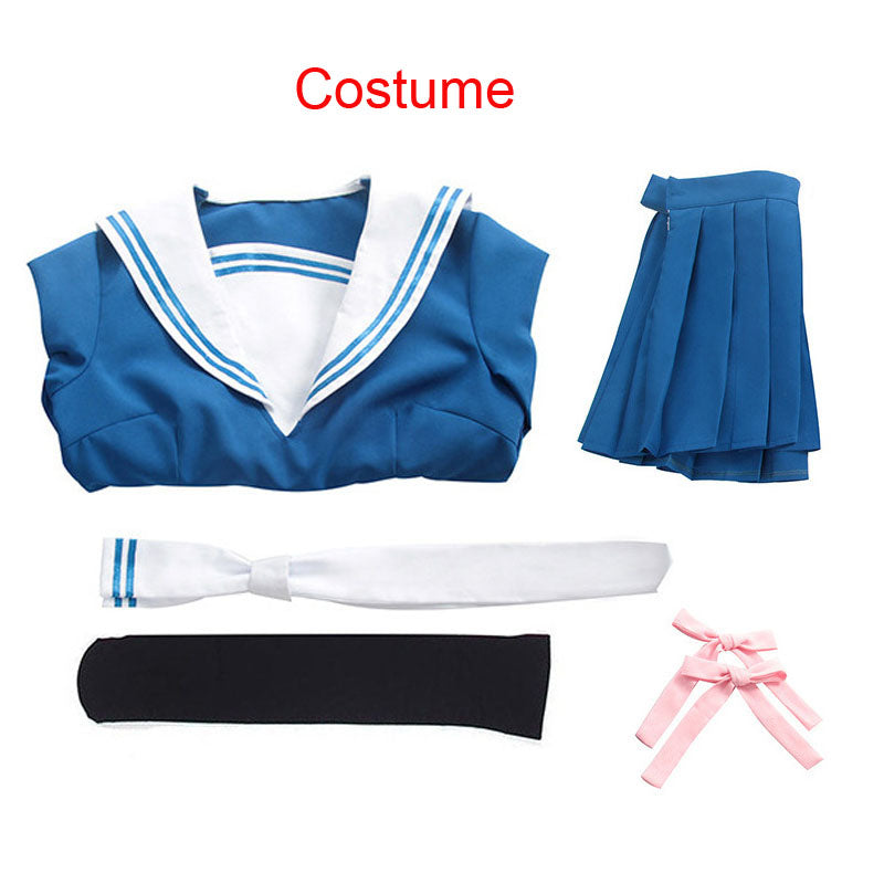 Anime Fruits Basket Honda Tohru Cosplay Costume Wig School Girls JK Uniforms Sailor for Halloween Party Suits