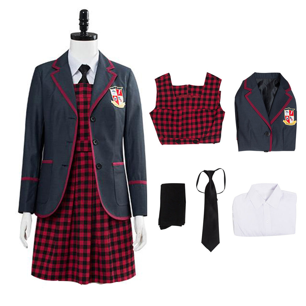 The Umbrella Academy Girls School Uniform Vanya Allison Cosplay Costum 