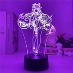 Load image into Gallery viewer, Genshin Impact Xiao Night Light 3D Illusion Lamp Hot Game Light for Bedroom Decor LED Light Atmosphere Bedside Night Lamps Kids Gift

