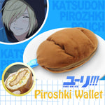 Load image into Gallery viewer, Yuri on Ice Katsu-don Plisetsky Piroshki Wallet Coin Purse Bag Cosplay - fortunecosplay
