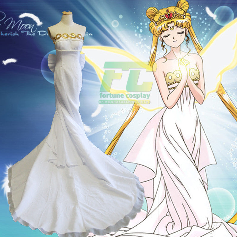 Sailor Moon Princess Serenity Dress Tsukino Usagi Cosplay Costume - fortunecosplay