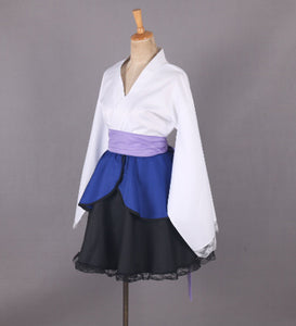 Naruto Shippuden Uchiha Sasuke Female Lolita Kimono Dress Anime Cosplay Costume - fortunecosplay