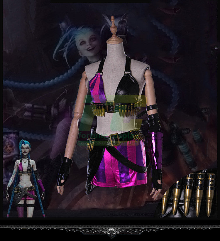 LOL jinx League of Legend cosplay costume Custom Made - fortunecosplay