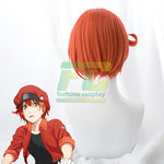 Load image into Gallery viewer, Erythrocite Red Blood Cell Cells at Work Hataraku Saibou Cosplay Wig
