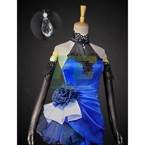 Fate extella fate zero saber cosplay costume Fate Grand Order blue party dress - fortunecosplay