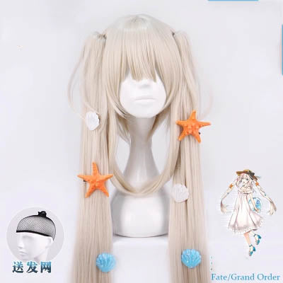 Fate/Grand Orde Cosplay FGO Marie Antoinette Joan of Arc daily white summer dress cosplay wig