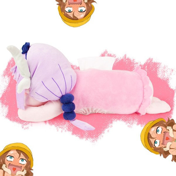 Miss Kobayashi's Dragon Maid Kanna Plush Tissue Paper Box Toy Pillow Cosplay - fortunecosplay
