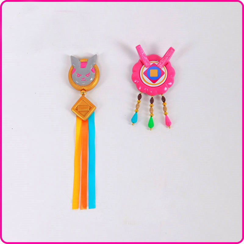 Overwatch D.VA New Year Korean cosplay props hair pin accessory - fortunecosplay