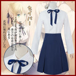 Load image into Gallery viewer, Fate/Stay Night Saber Lily Altria Pendragon Cosplay Costume Full Set Casual Uniform
