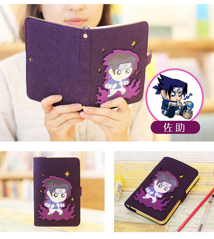 Naruto anime series anime A6 notebook diary loose leaf notebook stationery - fortunecosplay