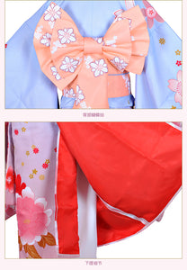 Fate Stay Night FGO Saber Haregi Kimono Cosplay Costume