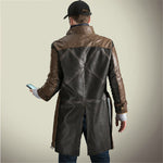 Load image into Gallery viewer, Watch Dogs Cosplay Costume Faux Leather Jacket Custom Made
