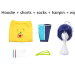 Load image into Gallery viewer, Wonder Egg Priority Ohto Ai Hoodie Pullover Anime Cosplay Costumes Yellow Sweatshirt Shorts Wig Sock Hairpin Suit
