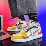 Load image into Gallery viewer, anime shoes sneakers men Namikaze Minato Fashion Hip Hop Cosplay School Cool high top sport casual running basketball shoes
