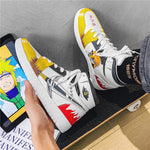 Load image into Gallery viewer, anime shoes sneakers men Namikaze Minato Fashion Hip Hop Cosplay School Cool high top sport casual running basketball shoes
