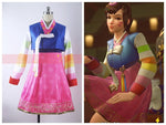 Load image into Gallery viewer, Overwatch D.Va New Year Traditional Korean Cosplay Costume - fortunecosplay
